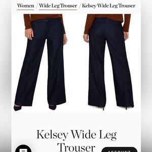 Liverpool Kelsey Wide-Leg Trouser Size 10/30